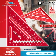 Thước Eke Vuông Kapro 446 Đỏ Kim Loại Nguyên Khối 7 Inch