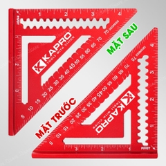 Thước Eke Vuông Kapro 448 Đỏ – Kim Loại Nguyên Khối 4 Inch