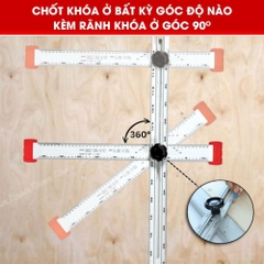 Thước xoay chữ T Kapro 317, bằng kim loại, chiều dài 90cm