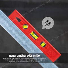 Thước thủy Kapro 229, bằng nhựa, chiều dài 23cm, có nam châm