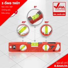 Thước thủy Kapro 923, bằng kim loại, chiều dài 25cm, có nam châm