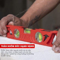 Thước thủy Kapro 923, bằng kim loại, chiều dài 25cm, có nam châm