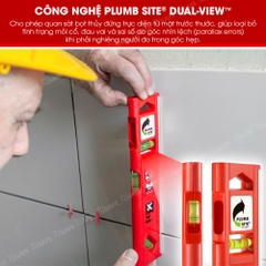 Thước thủy Kapro 929, bằng kim loại, chiều dài 25cm, xem 2 chiều