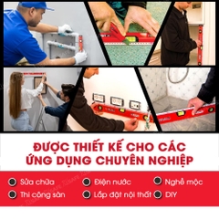 Thước thủy Kapro 770, bằng kim loại, chiều dài 30cm, có nam châm