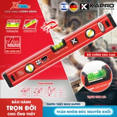 Thước Thủy Kapro 779X 80Cm Thân Kim Loại, 3 Ống Thủy