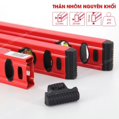 Thước thủy Kapro 779XL, bằng kim loại, chiều dài 60cm, có 2 ống thủy