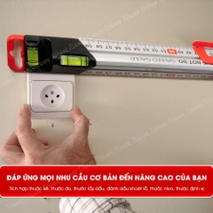 Thước nivo lấy dấu đa năng Kapro 313, bằng kim loại, chiều dài 30cm