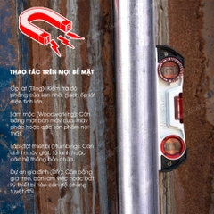 Thước Thủy Kapro 935 Nhôm Đúc Từ Tính Dài 25 Cm (10″)