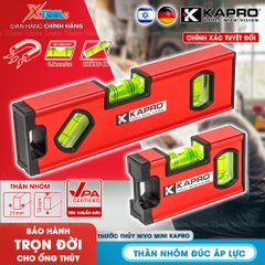 Thước Thủy Mini Kapro 771X-40M Kim Loại, 2 Ống Thủy, Dài 10Cm