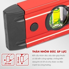 Thước thủy Kapro 779T, bằng kim loại, chiều dài 23cm