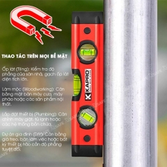 Thước thủy Kapro 779T, bằng kim loại, chiều dài 23cm