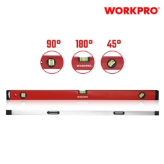 Thước thủy có từ tính, bằng nhôm, dạng hộp, kích thước 800mm Workpro - WP262012