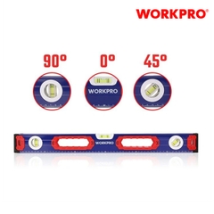 Thước thủy có từ tính, bằng nhôm, dạng hộp, kích thước 600mm Workpro - WP262014