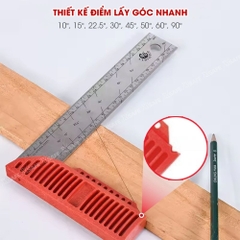 Thước ke góc vuông Kapro 309 cao cấp, bằng kim loại, chiều dài 20cm - 40cm