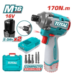 Máy Siết Vít Không Chổi Than Dùng Pin Lithium 16V Total TIRLI16178