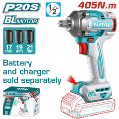 Máy Siết Bulong TOTAL TIWLI20451 Không Chổi Than Pin Lithium ion 20v