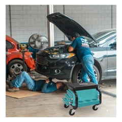 Ghế ngồi sửa chữa xe có ngăn kéo Total THCS103