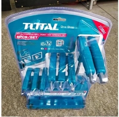 Bộ 8 chìa vặn lục giác tròn tay cầm T TOTAL THHW80826 giá rẻ