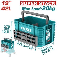 Thùng Đựng Đồ Nghề TOTAL TPBXS104 Xếp Chồng 19 Inch
