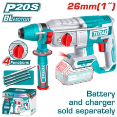 Máy Khoan Bê Tông Không Chổi Than Dùng Pin  20V (không Kèm Pin & Sạc) Total TRHLI20268