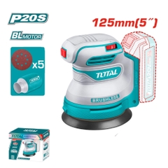 Máy Chà Nhám Tròn Không Chổi Than Dùng Pin 20V (chưa Pin & Sạc) Total TROSLI2002