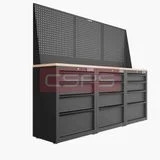 Tủ dụng cụ CSPS 183cm - 3 tủ đen/đỏ