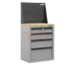 [Sale 25/9] Tủ Dụng Cụ CSPS 61cm 4 Hộc Kéo Đen Đỏ Xám