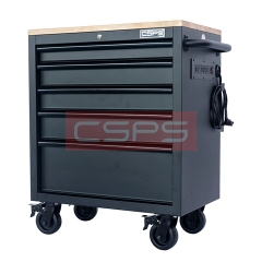 Tủ dụng cụ CSPS 76cm - 05 hộc kéo không nâng hạ màu đen/ xanh