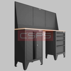Tủ dụng cụ CSPS 183cm - 2 tủ màu đen/đỏ