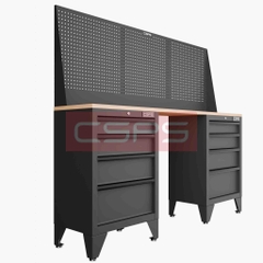 Tủ dụng cụ CSPS 183cm - 2 tủ màu đen/đỏ