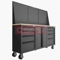 Tủ Dụng Cụ CSPS 183cm 3 Tủ Đen Đỏ Chính Hãng