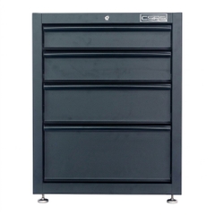 Tủ dụng cụ CSPS 61cm - 04 hộc kéo màu đen, chân tăng chỉnh