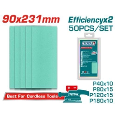 Bộ 50 giấy nhám Total TAC0902311