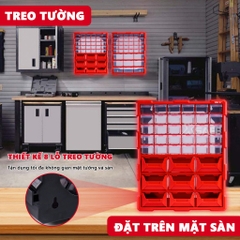 [Sale 25/9] Tủ Nhựa Đựng Linh Kiện 39 Ngăn Bison BS38