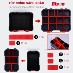 [Sale Lễ 2/9] Hộp Đựng Linh Kiện 3 Trong 1 Chống Nước IP54 Bison BS012001