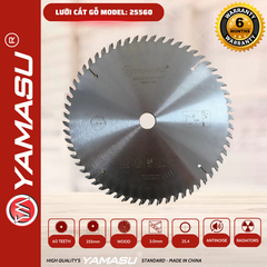 Lưỡi Cắt Gỗ 255mm 60 Răng Yamasu YA-25560