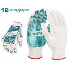Găng Tay Dệt Kim & Có đốm Chấm Nhựa PVC Size XL Total TSP11102