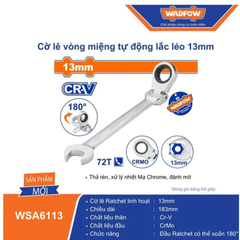 Cờ Lê Vòng Miệng Tự Động Lắc Léo 13mm WADFOW WSA6113
