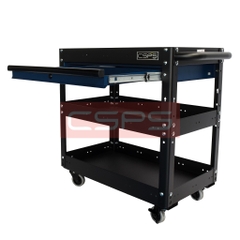 Xe Đẩy Đồ Nghề CSPS 71cm 3 Ngăn Có Vách Lưới Và Hộc Kéo