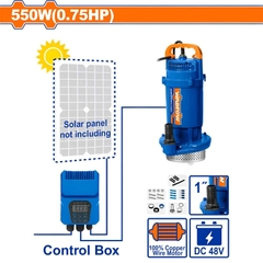 Máy Bơm Chìm Năng Lượng Mặt Trời 550W (0.75HP) WADFOW WWPQDC02
