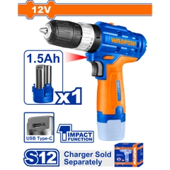 Máy khoan búa dùng pin Lithium-ion 12V (không kèm đầu sạc) WadFow WCDS540