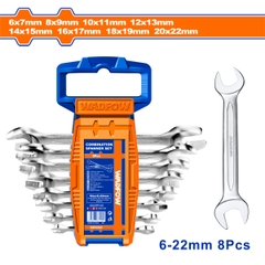 Bộ 8 cờ lê 2 đầu miệng 6-22mm WadFow WDS2208