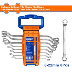 Bộ 8 cờ lê 2 đầu vòng 6-22mm WadFow WFR3208