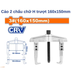 Cảo 2 Chấu Chữ H Trượt 160x150mm WADFOW WGP4A03