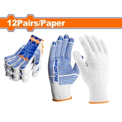Găng tay dệt kim & có đốm chấm nhựa PVC XL WadFow WKG1801