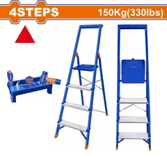 Thang Nhôm Gia Đình Bằng Thép Và Nhôm 4 Bậc WADFOW WLD1H04