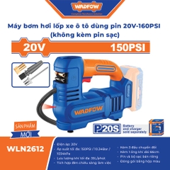 Máy bơm hơi lốp pin 20V WADFOW WLN2612