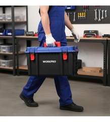 Hộp Đựng Dụng Cụ Nhựa Có Thể Xếp Chồng 560x340x330mm Workpro WP283031