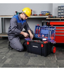 Thùng Đựng Dụng Cụ Nhựa Có Bánh Xe 560x442x500mm Workpro WP283032