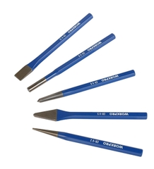 Bộ Dùi Đục Và Đột Sắt 5 Cái 2x10x140 13x10x152 5x10x152 6x10x152 8x10x152 Workpro WP201303